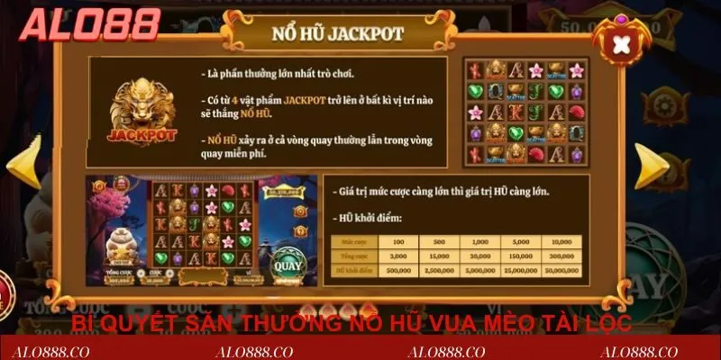 Bí quyết săn thưởng nổ hũ Vua mèo tài lộc